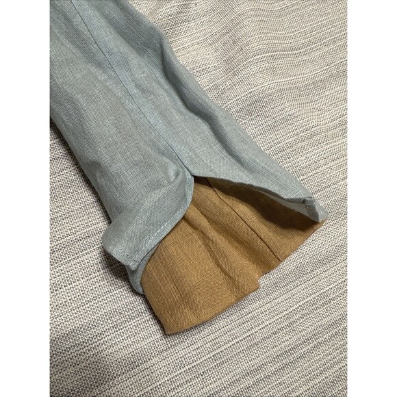 Peter Nygard Linen Shirt Sz 12 Linen Layered Button Down Long Sleeve Lagenlook - Picture 10 of 10